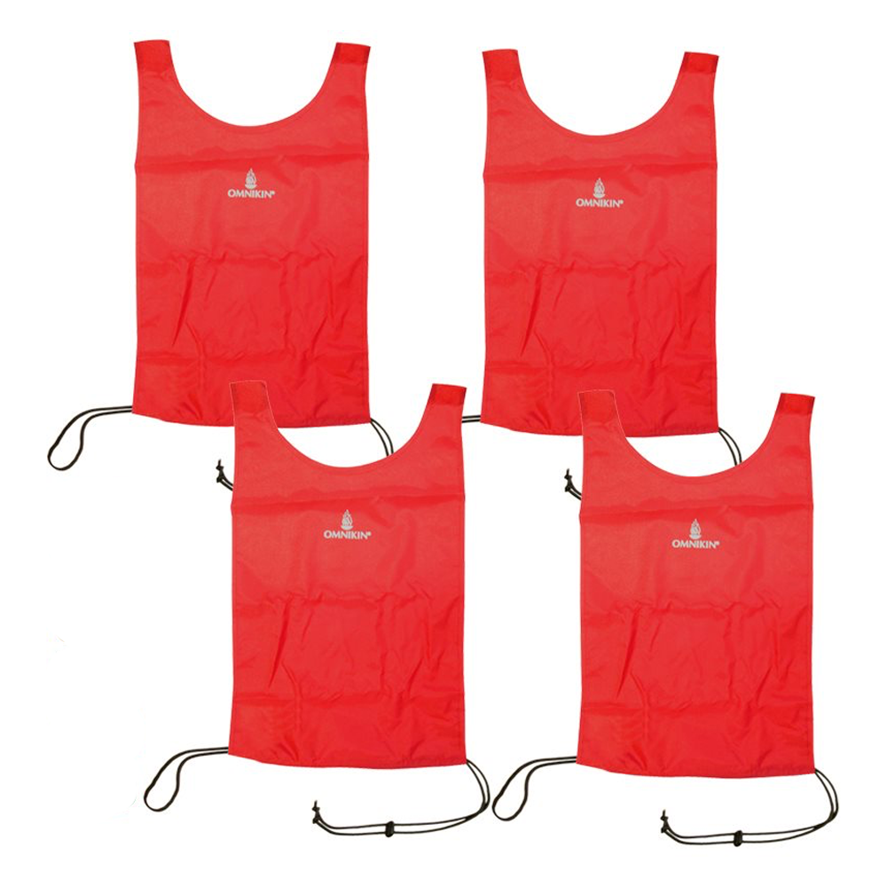 Set of 4 Red Omnikin® Nylon Pinnies