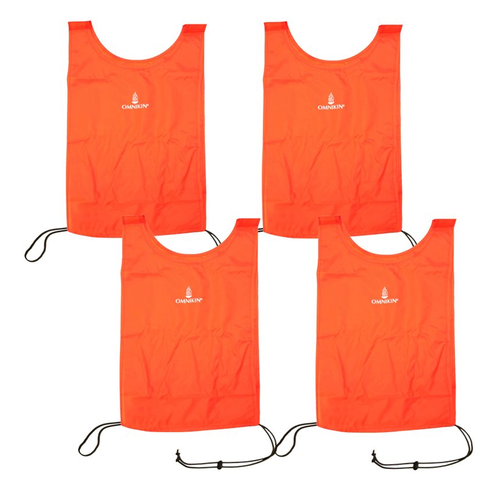 Set of 4 Orange Omnikin® Nylon Pinnies