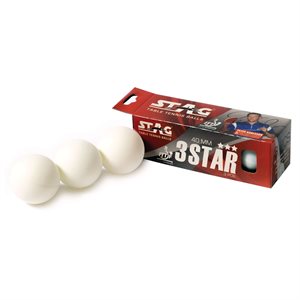 12 3-star table tennis balls