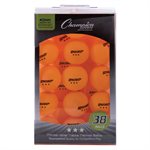 38 table tennis balls, orange