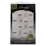 Box of 38 White 3-Stars Rhino Skin® Table Tennis Balls