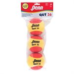 Pack of 3 Penn® «QST 36» Oversized Foam Tennis Balls, Junior Age 8 and Under 