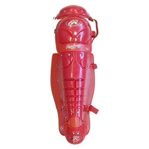 Catcher's shinguards, 16", red