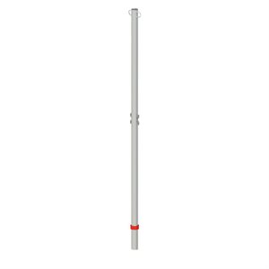 Pair of zinc-covered badminton double posts, 1,9"