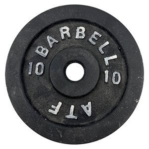 Plate weight for standard bar, 10 lb