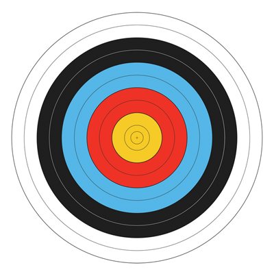 Round Foam Archery Target with Cover, 36" (91 cm)