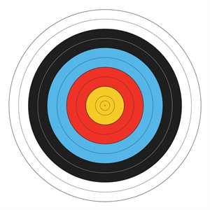 Round Foam Archery Target with Cover, 36" (91 cm)