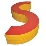 Set of Foam Gymnastic Modules in Donut and Cylinder Shapes