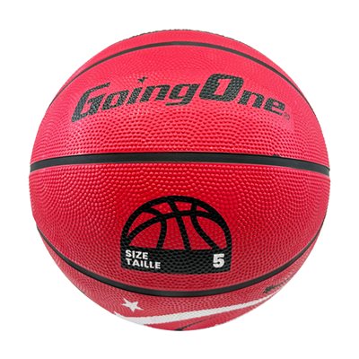 Unicolor Exterior Recreational Rubber Basketball