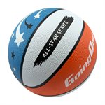 Tri-Color Exterior Recreational Rubber Basketball