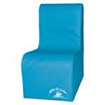 Sofa en mousse 1 place pour enfant, cyan