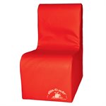 Sofa en mousse 1 place pour enfants, rouge