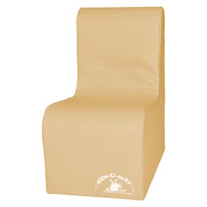 Sofa en mousse 1 place pour enfants, orange