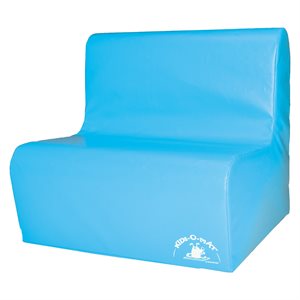 Sofa en mousse 2 places pour enfants, cyan