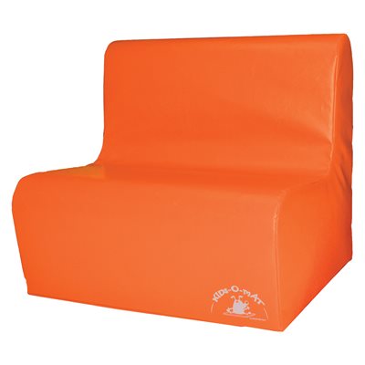 Sofa en mousse 2 places pour enfants, orange