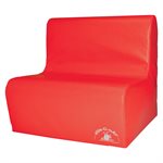 Sofa en mousse 2 places pour enfants, rouge