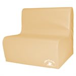 Foam chair for 2 children, tan