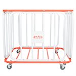 Lockable Aluminum Ball Cage, Capacity of 36 Balls, 37 x 30 x 32" (94 x 76 x 81 cm)