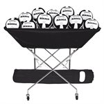 Foldable Hammock Style Steel Ball Cart, Capacity of 24 Balls, 48 x 22 x 40" (122 x 56 x 102 cm)