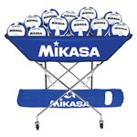 Mikasa® Royal Blue Foldable Hammock Style Steel Ball Cart with Carrying Bag, Capacity of 24 Balls, 40 x 22 x 48" (102 x 56 x 122 cm)