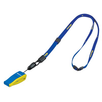 Mikasa® Blue and Yellow Whistle with Lanyard with the FIVB Logo 