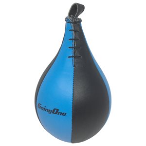 Composite leather speed-ball, black