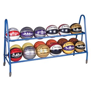 Basic Ball Cart, Capacity of 18 Balls, 59 x 17.5 x 35.75" (150 x 43 x 96 cm)