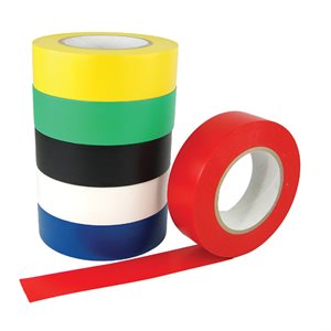 6 Flooring Tape Rolls, 6 Colours
