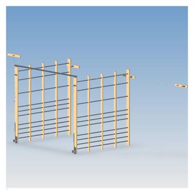 Double climbing frame