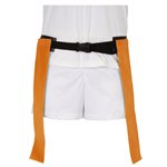 Ceinture de flag-football a double fanions oranges