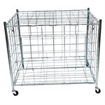 Foldable ball cart, steel wire frame