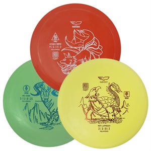 Disc-Golf discs, set of 3