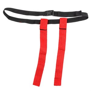 Flag football belt, red Velcro flags