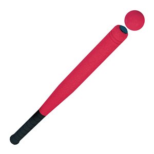 Foam baseball bat and ball