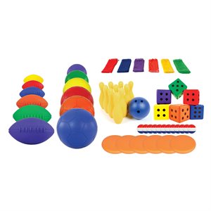 Set of 73 Foam Game Iitems with Carrying Bags