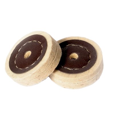 Leather Covered Felt Hockey Puck, 3" (8 cm)