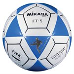 Synthetic leather soccer ball, #5, blue / white