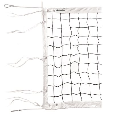 White Going One® «Championship» Volleyball Net of 32' (9.75 m), with Steel Cable of 33.5' (10.2 m)