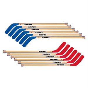 Set of 12 DOM® «Gain» Hockey Player Sticks, 42" (107 cm)