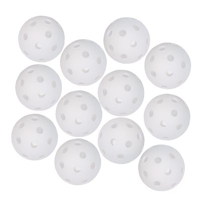 Dozen of Perforated Training Baseballs, 9" (23 cm)