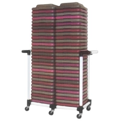 PVC Cart for Aerobic Step Risers, Capacity of 60 Risers, 42 x 19 x 46" (107 x 48 x 117 cm)