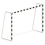 Pair of Foldable Black and White Painted Aluminum JUNIOR Handball Goals, 6'6" x 9'9" (1.98 x 2.97 m)