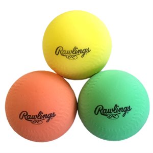 Set of 3 Rawlings® Firm Foam Baseballs