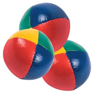 3 vinyl juggling balls