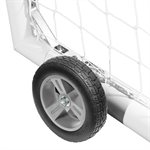 EUROPEAN CLUB Deluxe SENIOR Soccer Goal with wheels, 8' x 24', 3" round post