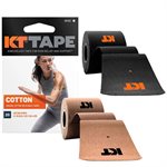 Box of 20 KT Tape® Pre-Cut Cotton Kinesiology Tape Strips, 10 x 2" (25.5 x 5 cm)