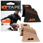 Box of 20 KT Tape® «Pro» Pre-Cut 100% Synthetic Kinesiology Tape Strips, 10 x 2" (25.5 x 5 cm)