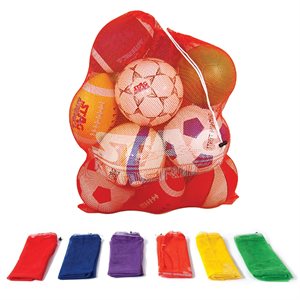 Set of 6 Nylon Mesh Ball Bags, Capacity of 16 Balls, 34 x 42" (86 x 107 cm)