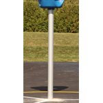 Pole only for tripple hoop game basket