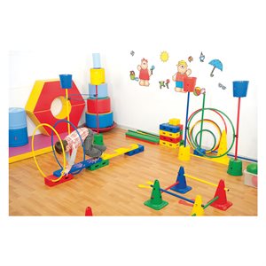 Steeplecourse and obstacle set, 120 pieces